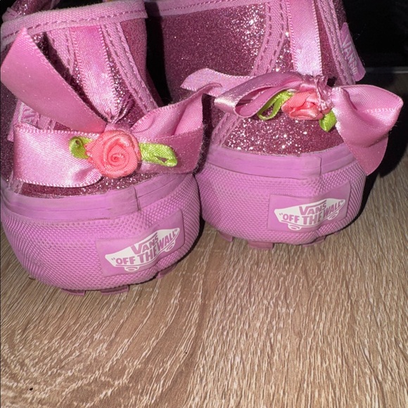 Vans sneakers Susan Alexandra collab Mary Jane Shoes size 8 pink glitter sparkle - Picture 4 of 5